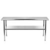 Heavy Duty 72 x 24 inch Stainless Steel Kitchen Restaurant Prep Work Table