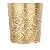 1.3 Gallon Round Perforated Copper Gold Metal Waste Basket Trash Can