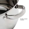 5-Quart Stainless Steel Dutch Oven with Glass Lid