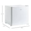 Compact Countertop Upright Mini Freezer 1.1 Cu.Ft, White