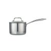 Tri-Ply Clad 2 Qt Covered Stainless Steel Sauce Pan