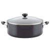 Farberware Easy Clean 8 Quart Aluminum Nonstick Stockpot, Black