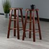 Element Bar Stools; 2-Pc Set; Walnut