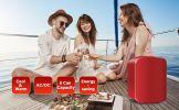 Mini Fridge, 4L/6 Can Portable Cooler & Warmer Freon-Free Small Refrigerator Provide Compact Storage for Skincare, Beverage, Food, Cosmetics, Red