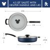 Farberware Disney 4.5 Quart Ceramic Nonstick Saute Pan with Lid, Blue