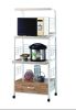 Kitchen Shelf On Casters - Metal - White