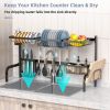 Adjustable Over Sink Dish Drying Rack with Hooks