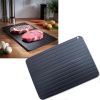 Defrosting Tray for Frozen Meat, Premium Quality Aluminum Metal Thawing Tray, Quick Defrost for Frozen Food, Very Fast Meat Defroster