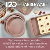 Farberware Nonstick Bakeware Muffin Pan, 12-Cup, Rose Gold