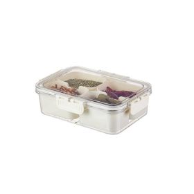 Divided Serving Tray with Lid and Handle,Snackle Box Charcuterie Container (size: 4-pattern)